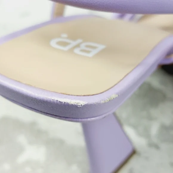 NEW BP. Ashlyn Square Toe Strappy Sandals In Purple I151 - Picture 12 of 13